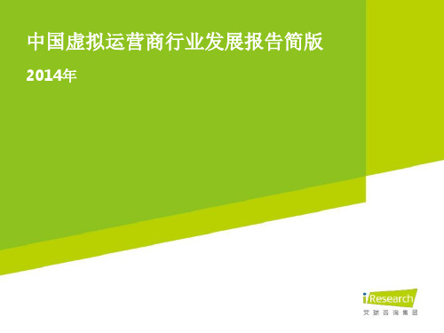 中国虚拟运营商行业发展报告