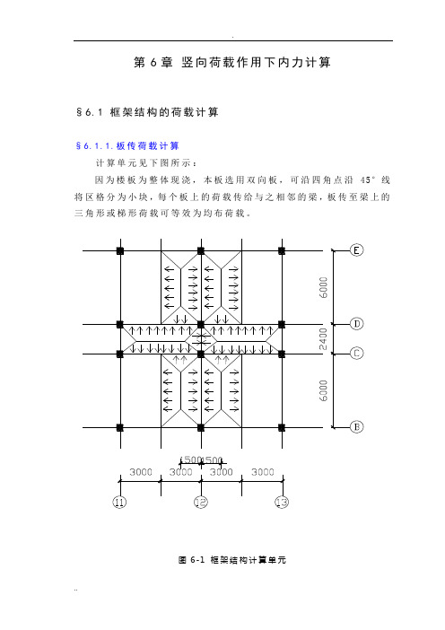 框架结构竖向荷载作用下的内力计算