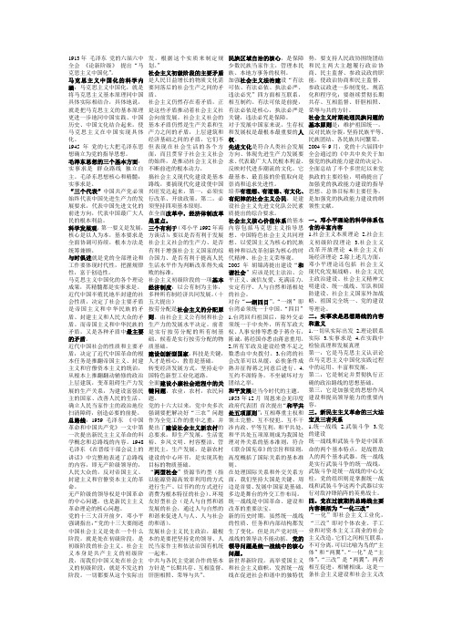 2010年下毛概资料