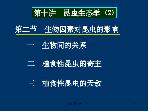 《昆虫生态学》PPT课件