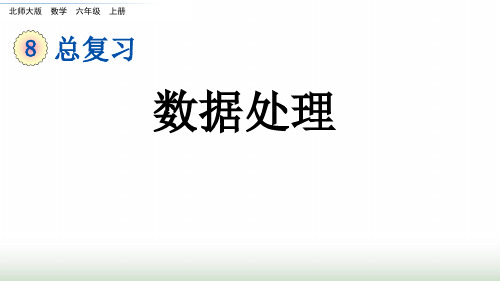 北师大版六年级数学上册总复习6数据处理课件