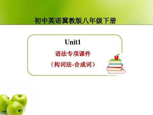 冀教版初中英语8年级下各单元语法课件