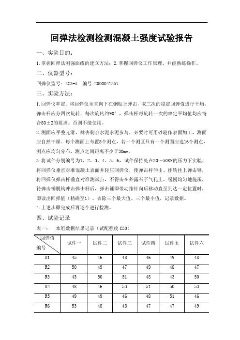 桥梁检测维修实验报告