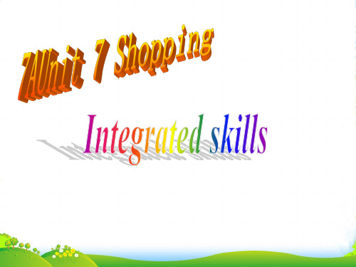 牛津译林英语 七年级上册Unit7Integrated skills(共22张PPT)