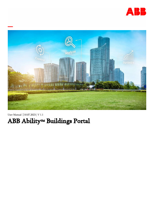 ABB Ability Buildings Portal 用户手册说明书