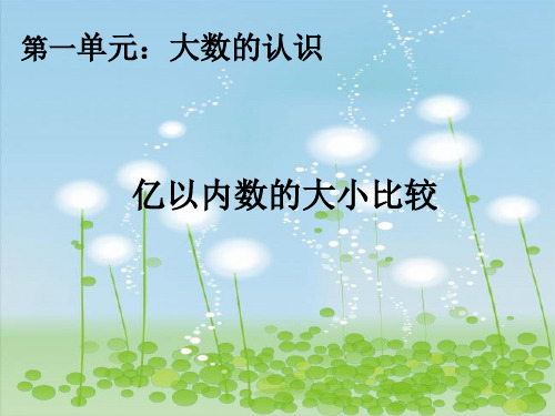 亿以内数的大小比较PPT