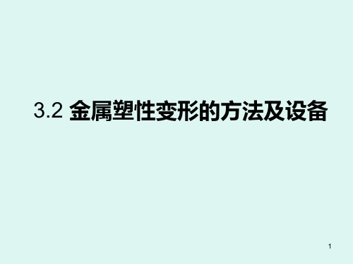 32金属塑性成形的方法及设备PPT课件