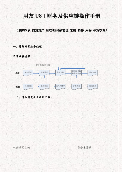 用友U8+V12.5财务及供应链操作手册