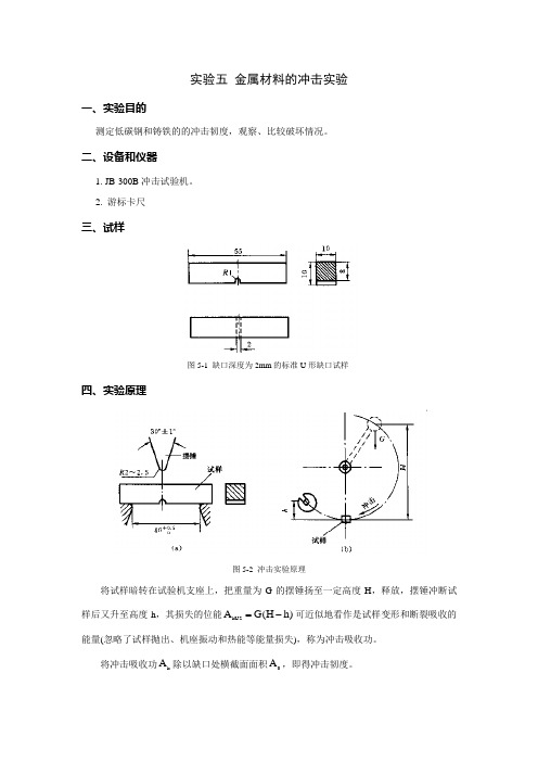 工程力学金属材料的冲击实验