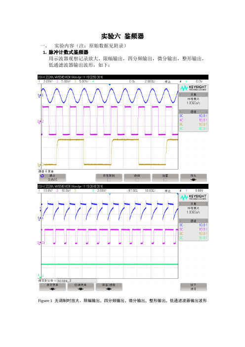 鉴频器实验报告