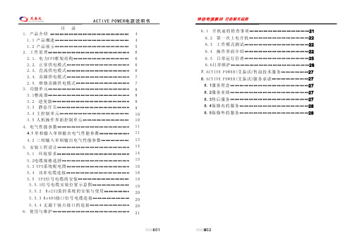 艾泰沃 ACTIVE POWER 电源 说明书