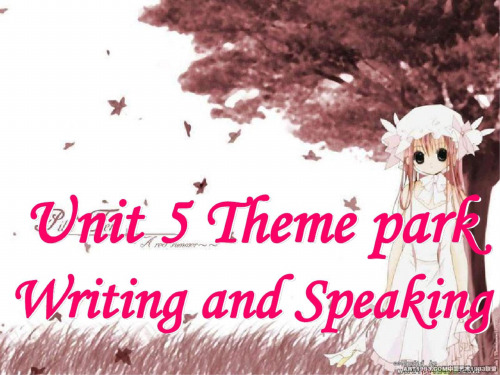 高二英语Theme-park课件5