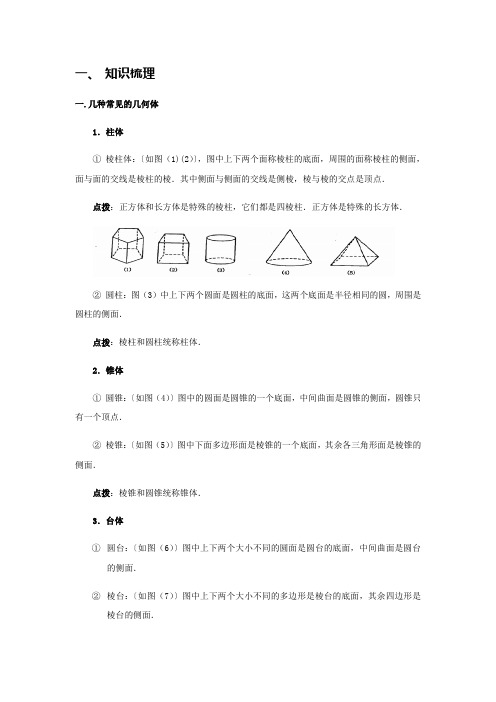 七年级数学上-丰富的图形世界-知识点汇总