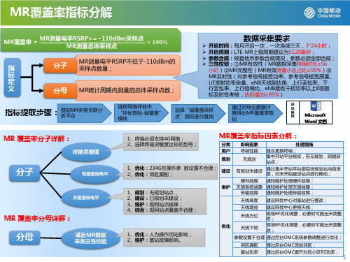 LTE 网优 27项 核心指标原因分类分解