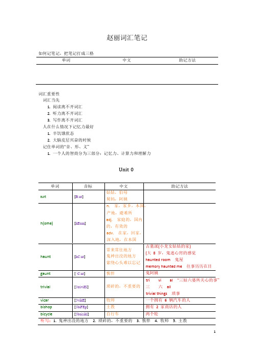 赵丽词汇5500_彩色讲义