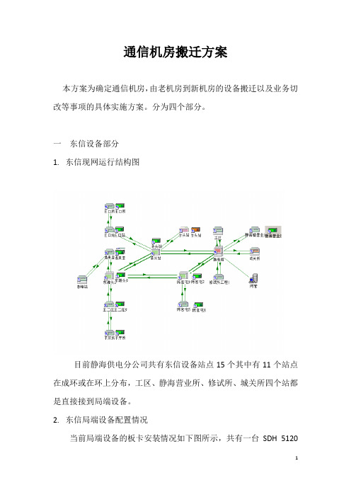 通信机房搬迁方案