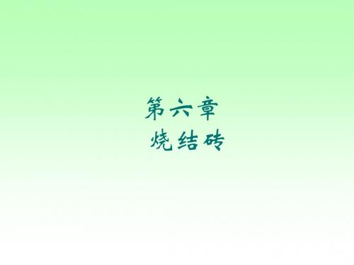 第 六章  烧结砖-n