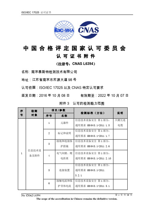 合格评定国家认可委员会