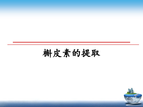 最新槲皮素的提取ppt课件