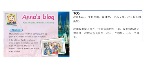 沪教版英语七年级上册unit1 Anna's Blog 知识点