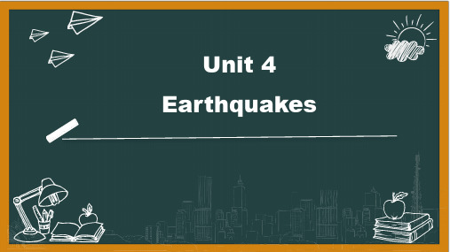 Unit4 Earthquake单元复习课件  高三英语一轮复习人教版必修一