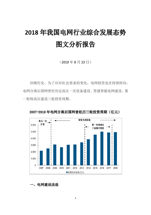 2018年我国电网行业综合发展态势图文分析报告