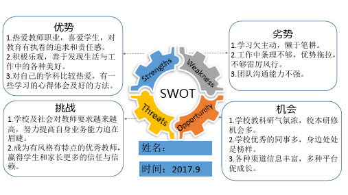 SWOT 优势,劣势,挑战,机会