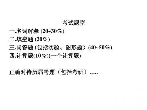 湘大高分子物理复习要点