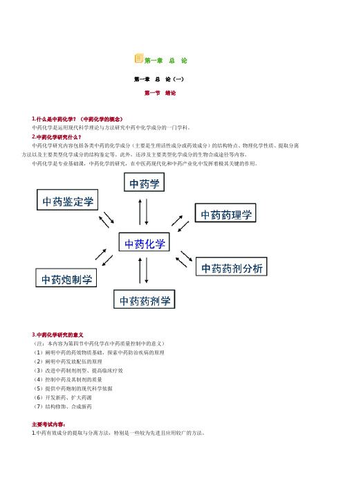 中药化学笔记汇总