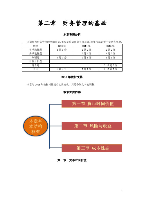 2016中级会计财经2讲义