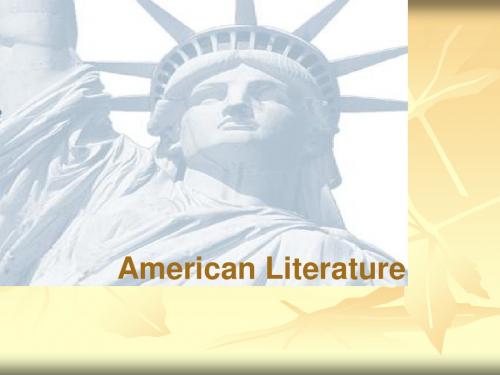 1.Periods of American Literature