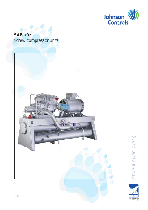 Spare parts manual Screw compressor units SAB 202说