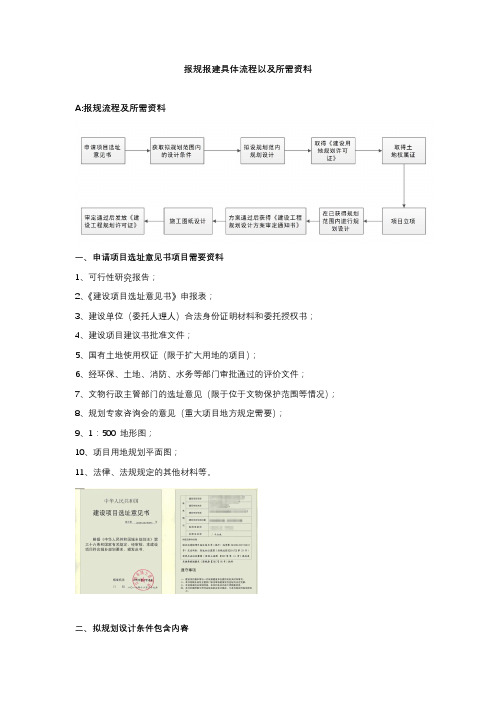 项目报规报建流程