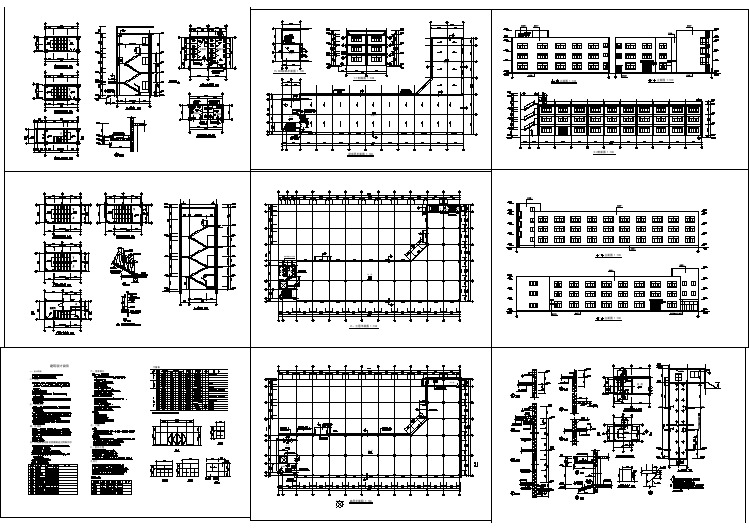 一套详细的厂房建筑图（含设计说明）