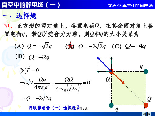 09真空中的静电场一解答ppt课件