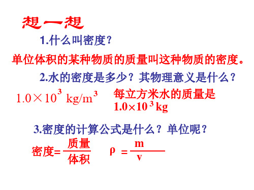 测量物质的密度(3)