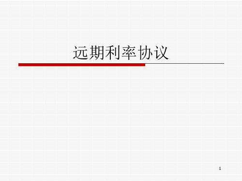 金融工程课件51远期利率协议ppt