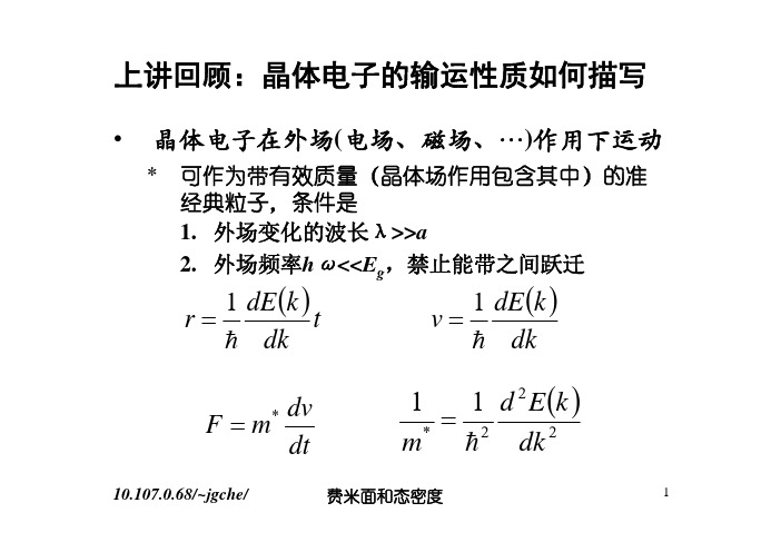 费米面和态密度