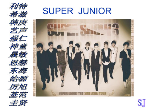 介绍SUPER  JUNIOR  ppt