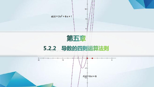 人教A版高中数学选择性必修第二册精品课件 第五章 一元函数的导数及其应用 导数的四则运算法则