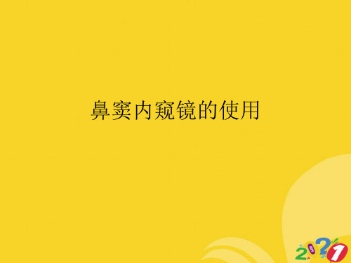 2021新鼻窦内窥镜的使用优秀PPT专业资料