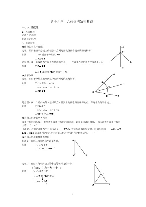 几何证明知识整理