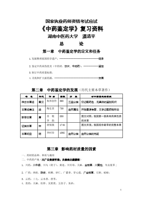 13执业药师中药鉴定资料(供印刷)