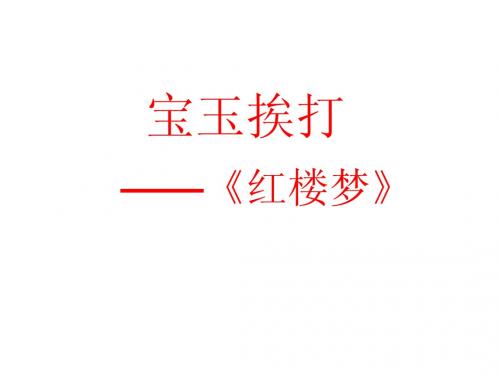 【语文】《宝玉挨打》课件 人教第六册