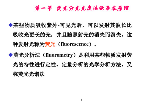 第八章  荧光分光光度法与检测技术