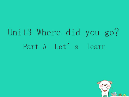 小学人教版六年级英语下册unit_3_where_did_you_go_A__let's_learn