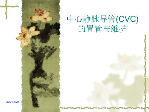 中心静脉导管(CVC)的置管与维护91502