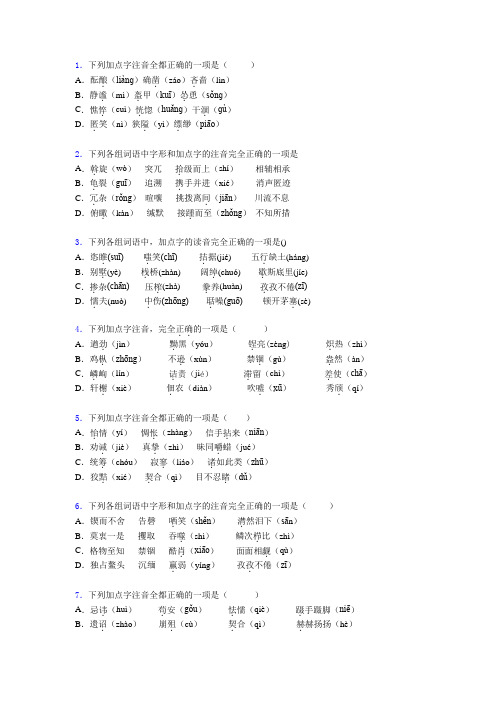 小升初易错字音专项提升卷 (6)