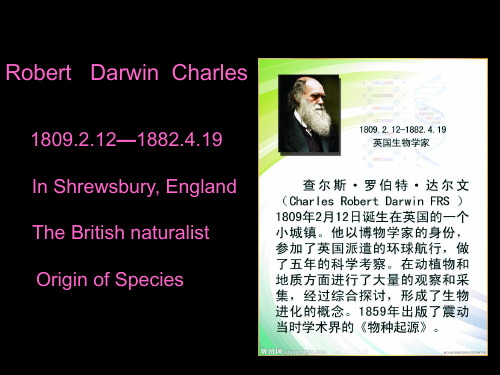 达尔文(Charles_Darwin)英文简介