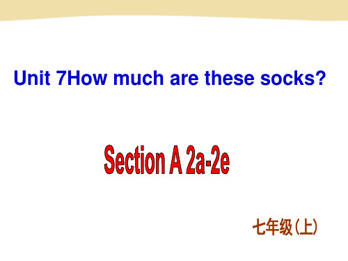 新目标七年级上册 Unit 7 Section A 2a2e(共33张PPT)